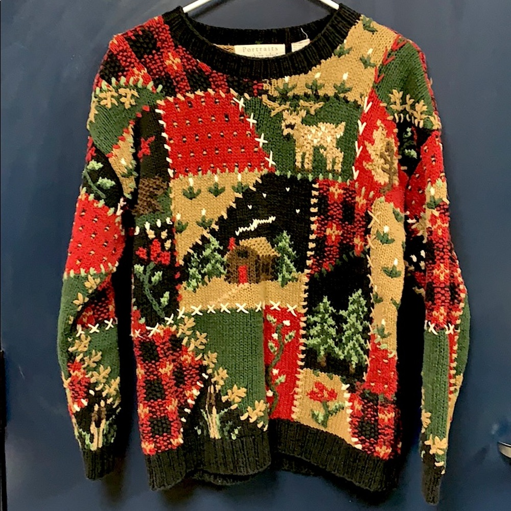 This is a nice handmade Christmas sweater!
